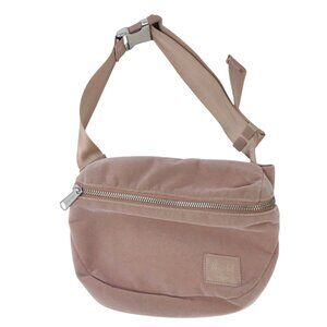 Herschel Supply Co Belt Bag Dusty Pink Velveteen Fanny Pack Crossbody Travel